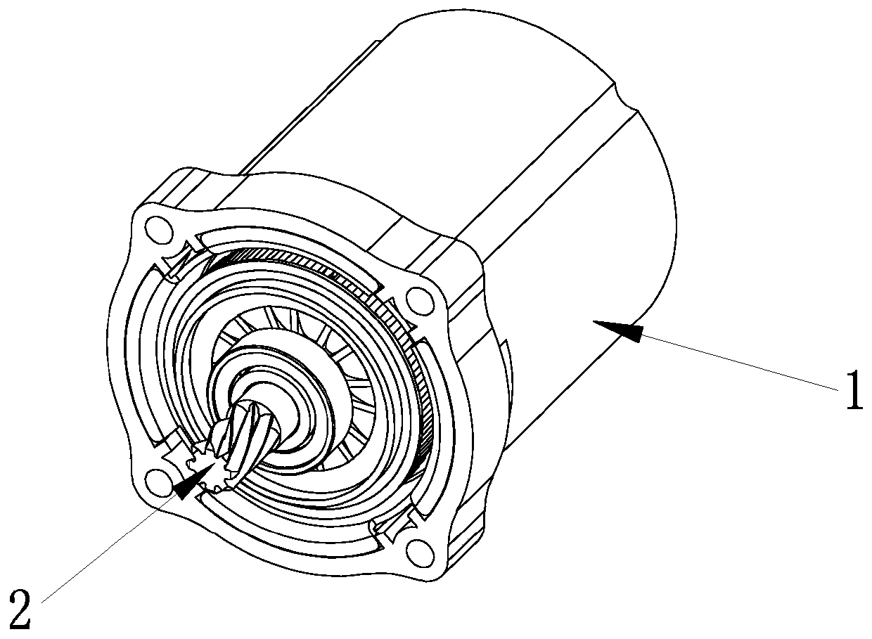 A brushless motor for spray coater