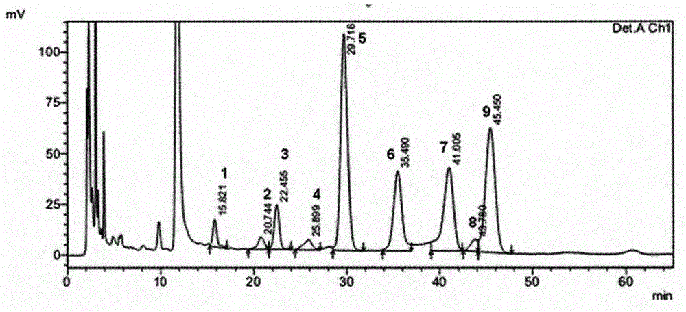 Construction method and standard fingerprint of Lycium barbarum polysaccharide multivariate fingerprint