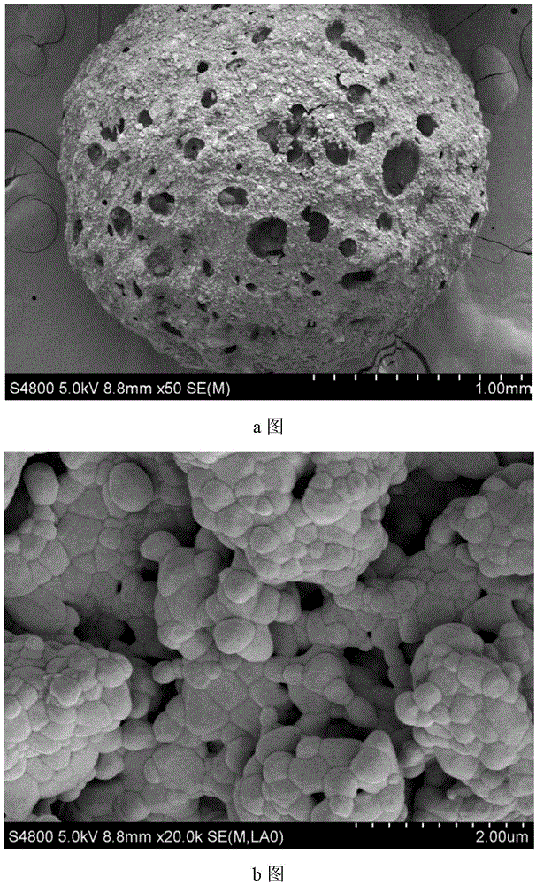 Porous spherical calcium phosphate filling material and preparing method thereof