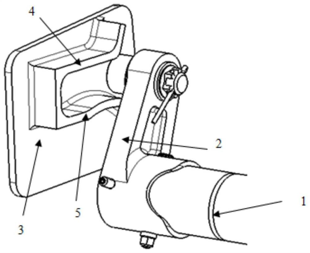 Cabin door lifting opening icebreaking mechanism