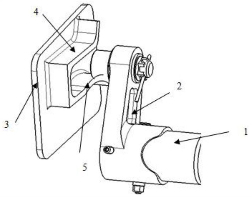 Cabin door lifting opening icebreaking mechanism