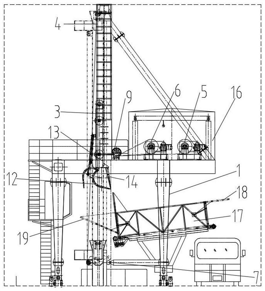 A cleaning machine with a cleaning guide groove