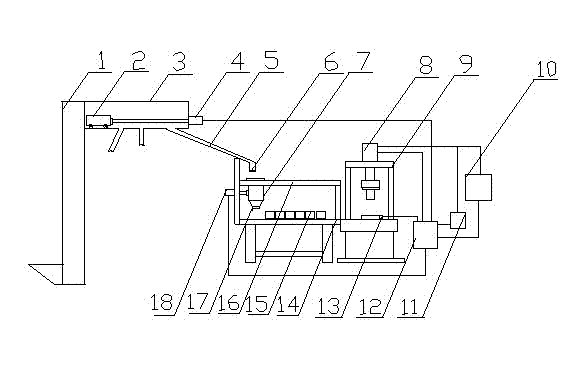 Pyrophyllite block compression forming device and method