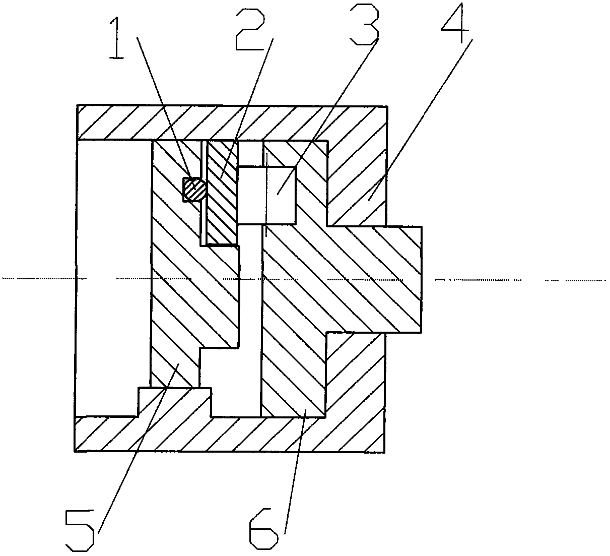 Limited angular displacement rolling post rolling thrust simulation screw for disc brake pressurization