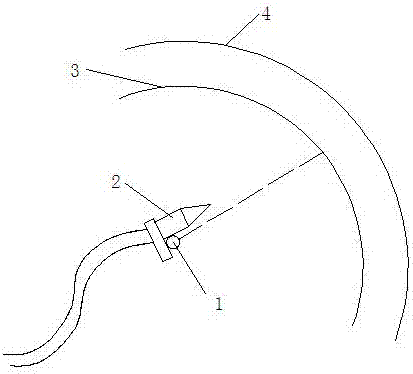 Anti-corrosion layer spraying device for inner wall of large tank body