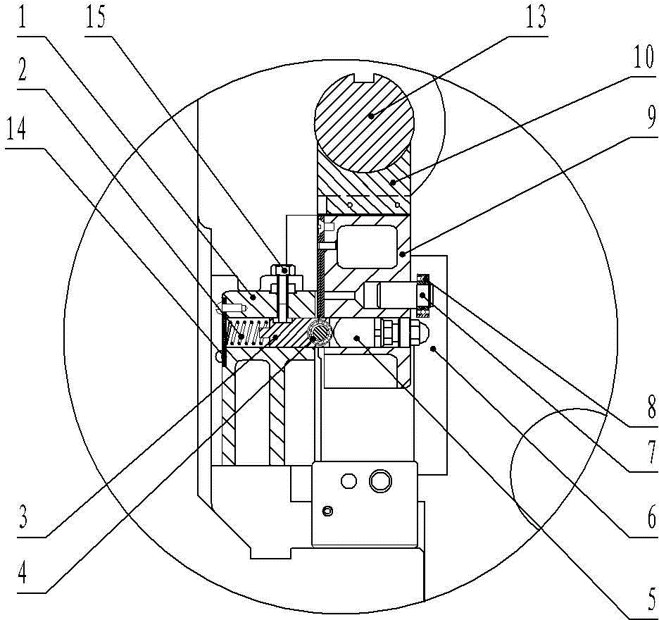 Auxiliary supporting device for machine tool beam screw rod