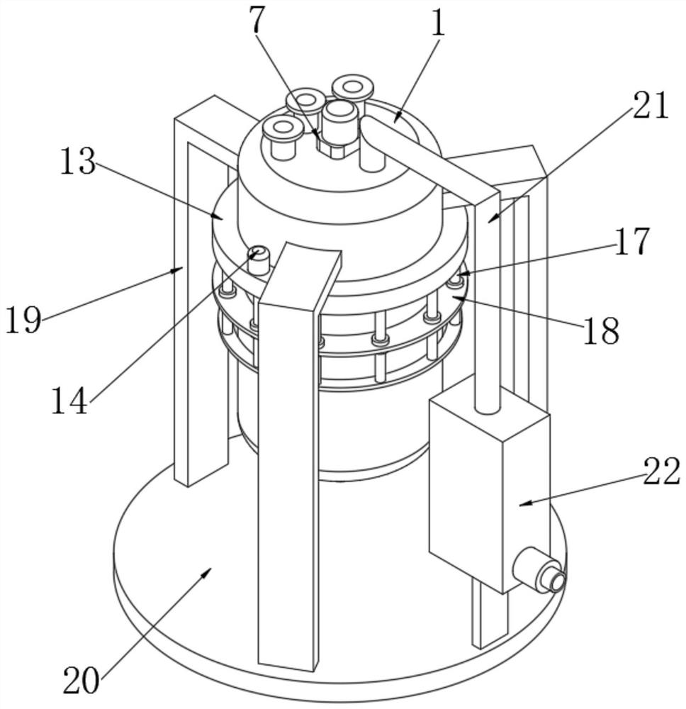 Reaction device with purification function and for high polymer material