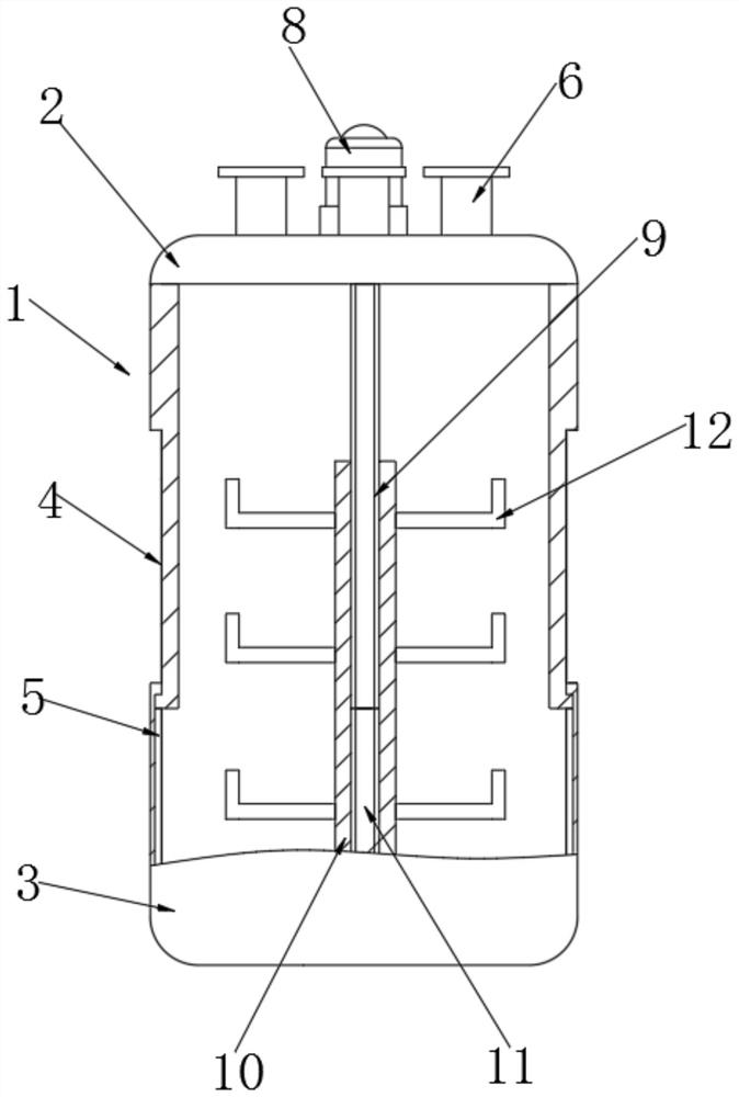 Reaction device with purification function and for high polymer material