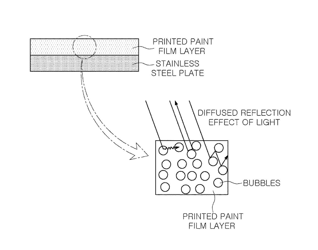 Method for manufacturing transparent pattern print steel plate
