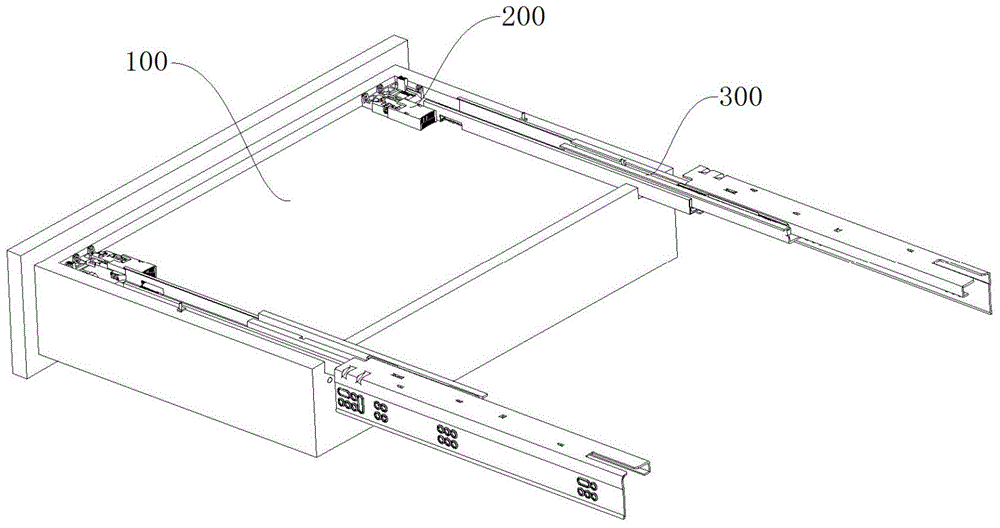 Detachable and adjustable drawer front panel locking device