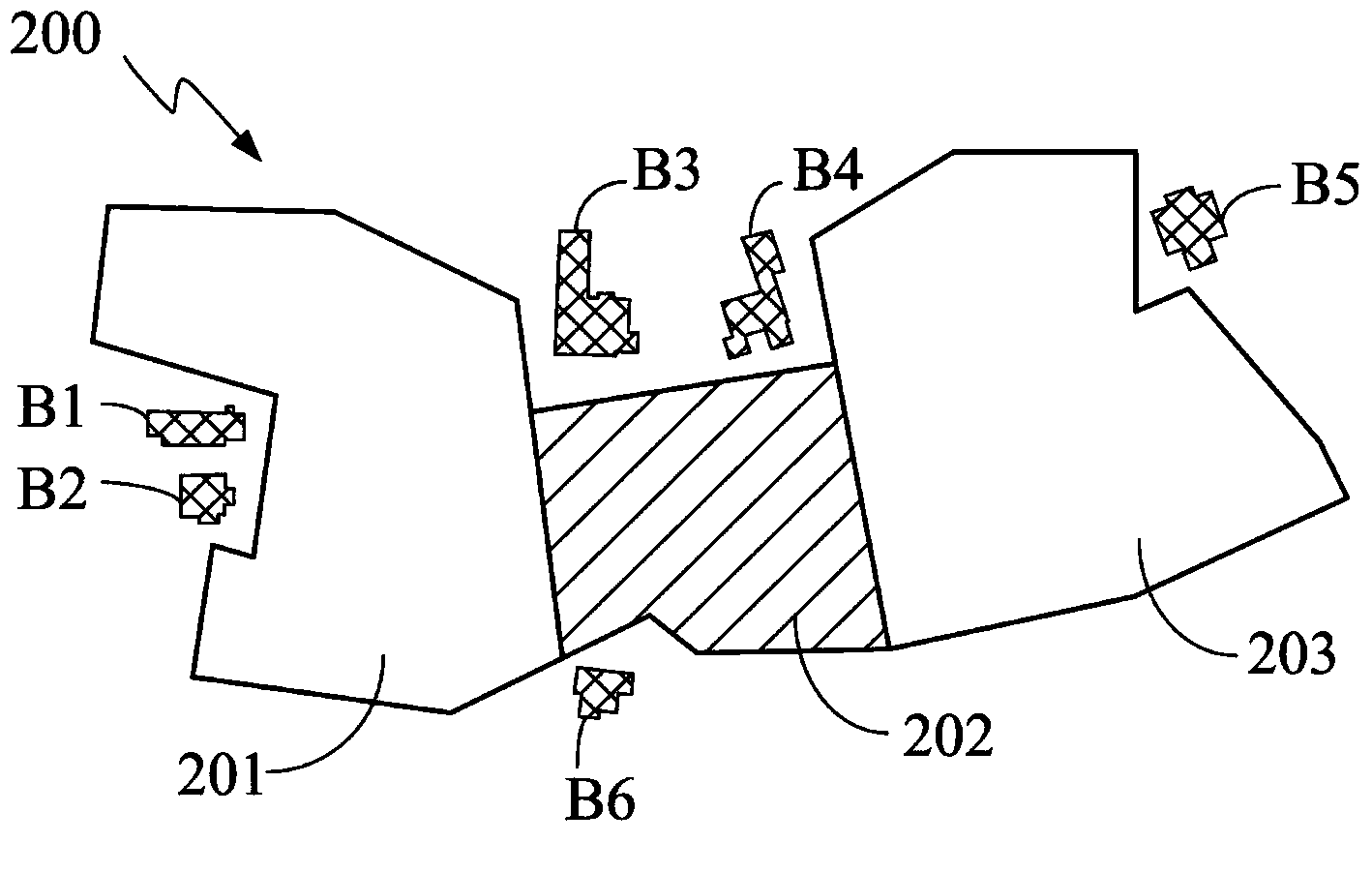 Sectionalized construction method of deep and large foundation pit