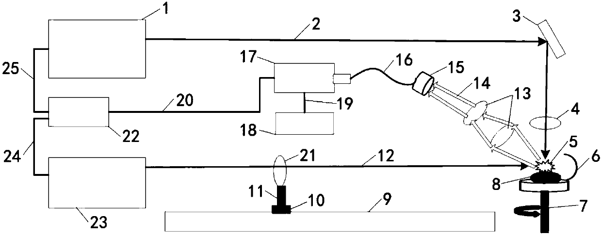 Device for detecting pork heavy metal distribution through tunable resonance laser-induced breakdown spectroscopy