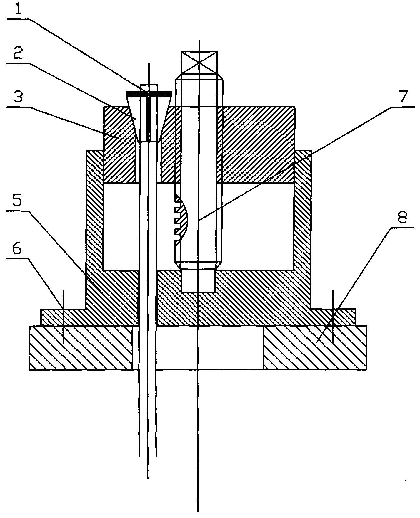 Adjustable prestressed anchoring device