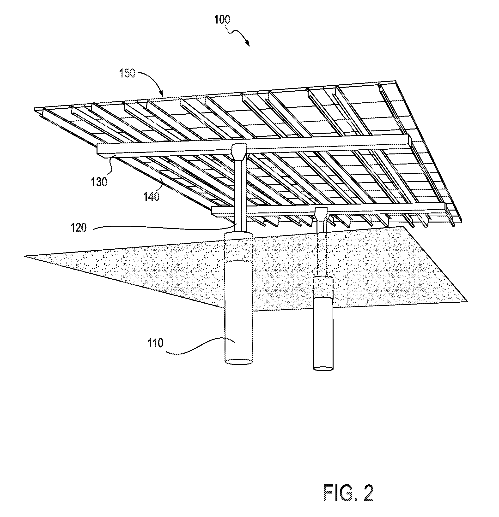 Solar canopy construction method