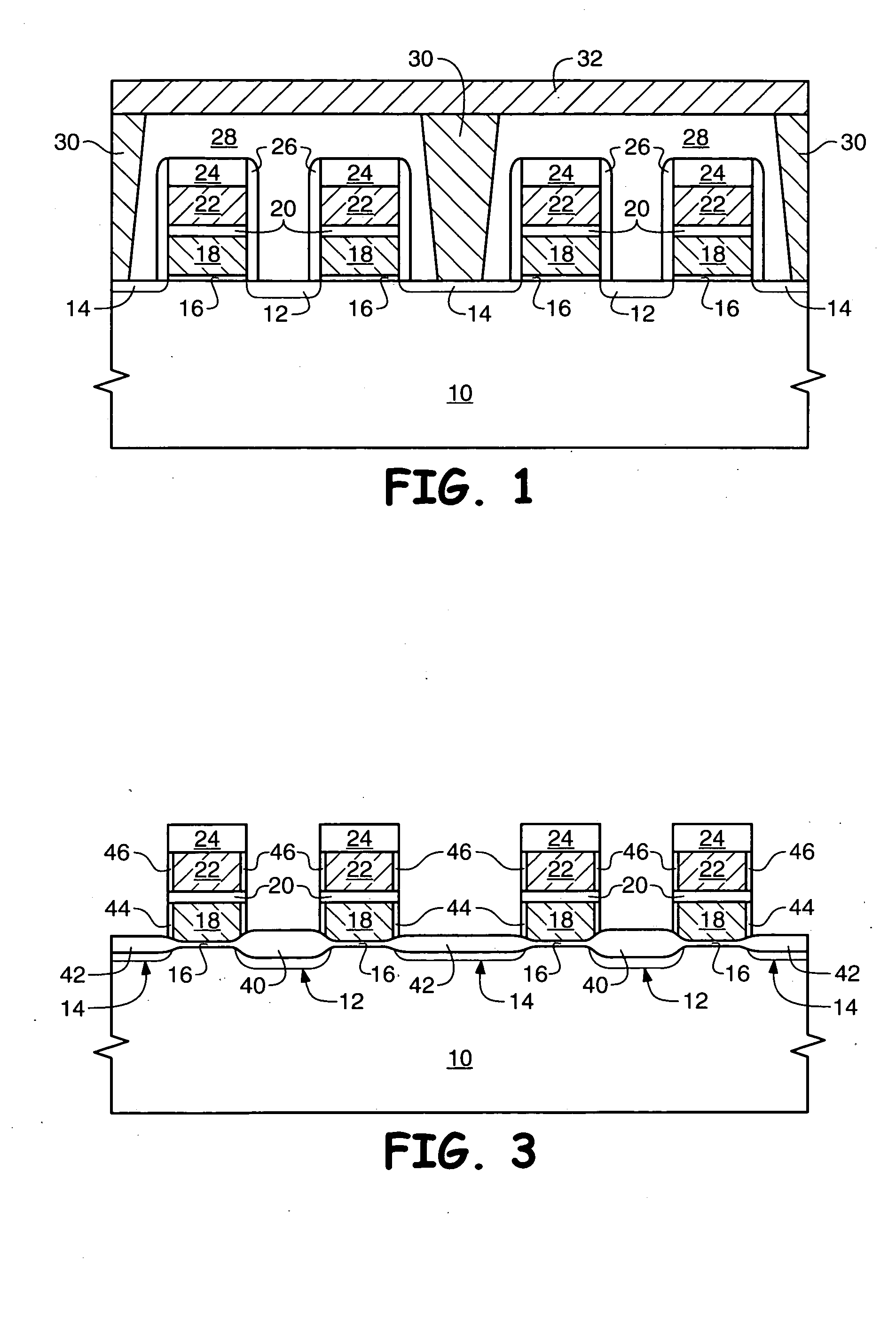 Use of selective oxidation to form asymmetrical oxide features during the manufacture of a semiconductor device
