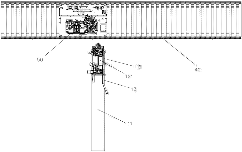 Installation mechanism of electric box and assembly device for external unit of air-conditioner