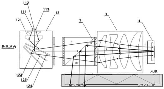 Micro projection display device and AR display system with same