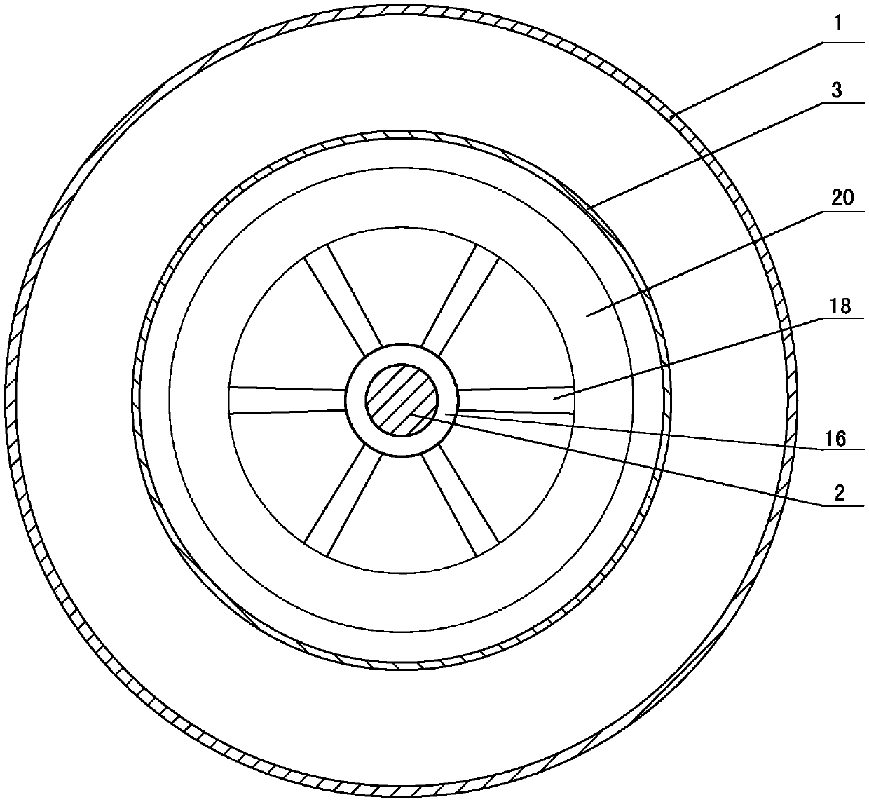 In-wheel motor driving wheel