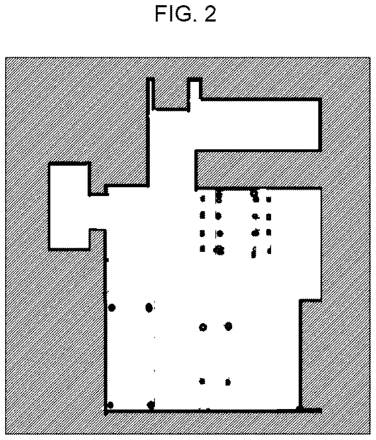 Vacuum cleaner system and dangerous position posting method