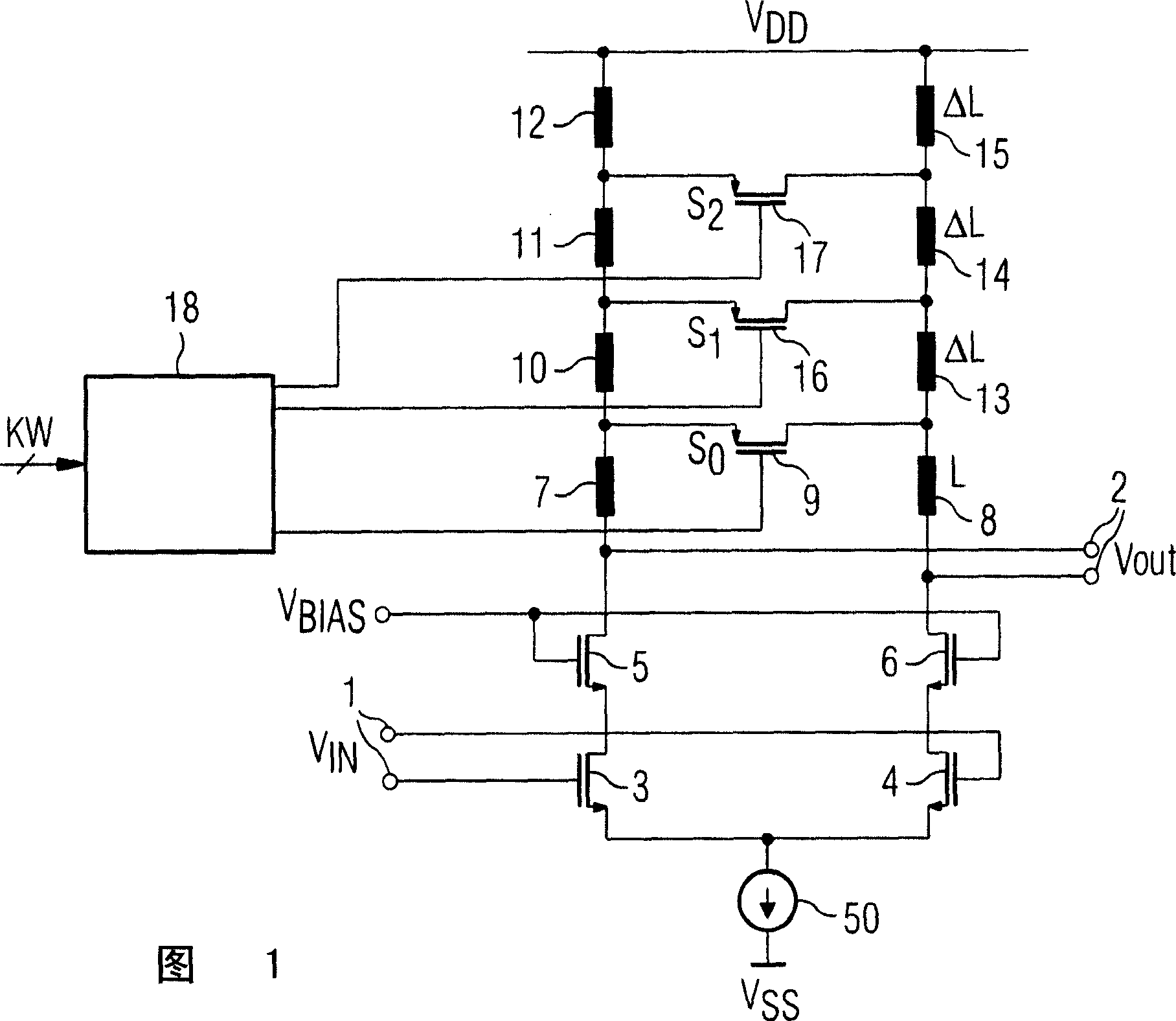 Amplifier arrangement for ultra-wideband applications and method