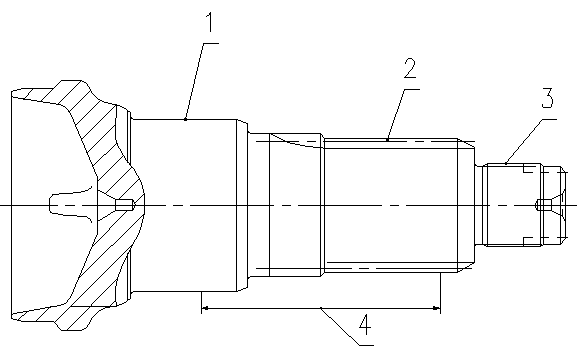 Thermal treatment method of spline shaft head of transmission shaft