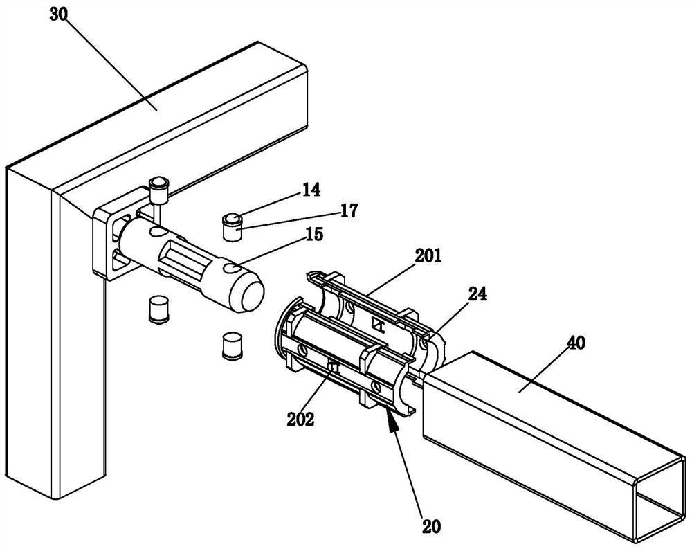 Quickly-assembled and quickly-disassembled structure and showing stand