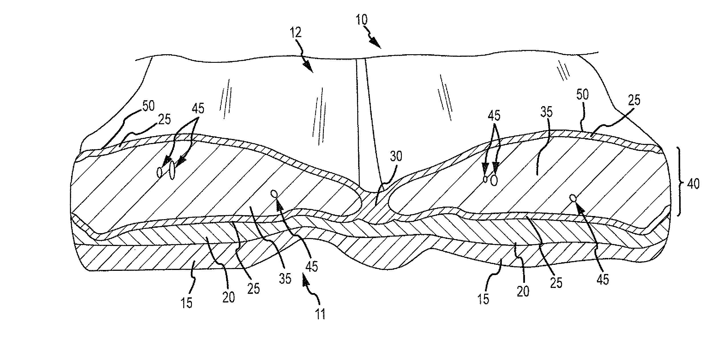 Simulated tissue, body lumens and body wall and methods of making same