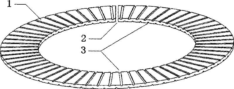 Bearing device of large cake-shaped high-temperature superconductive magnet