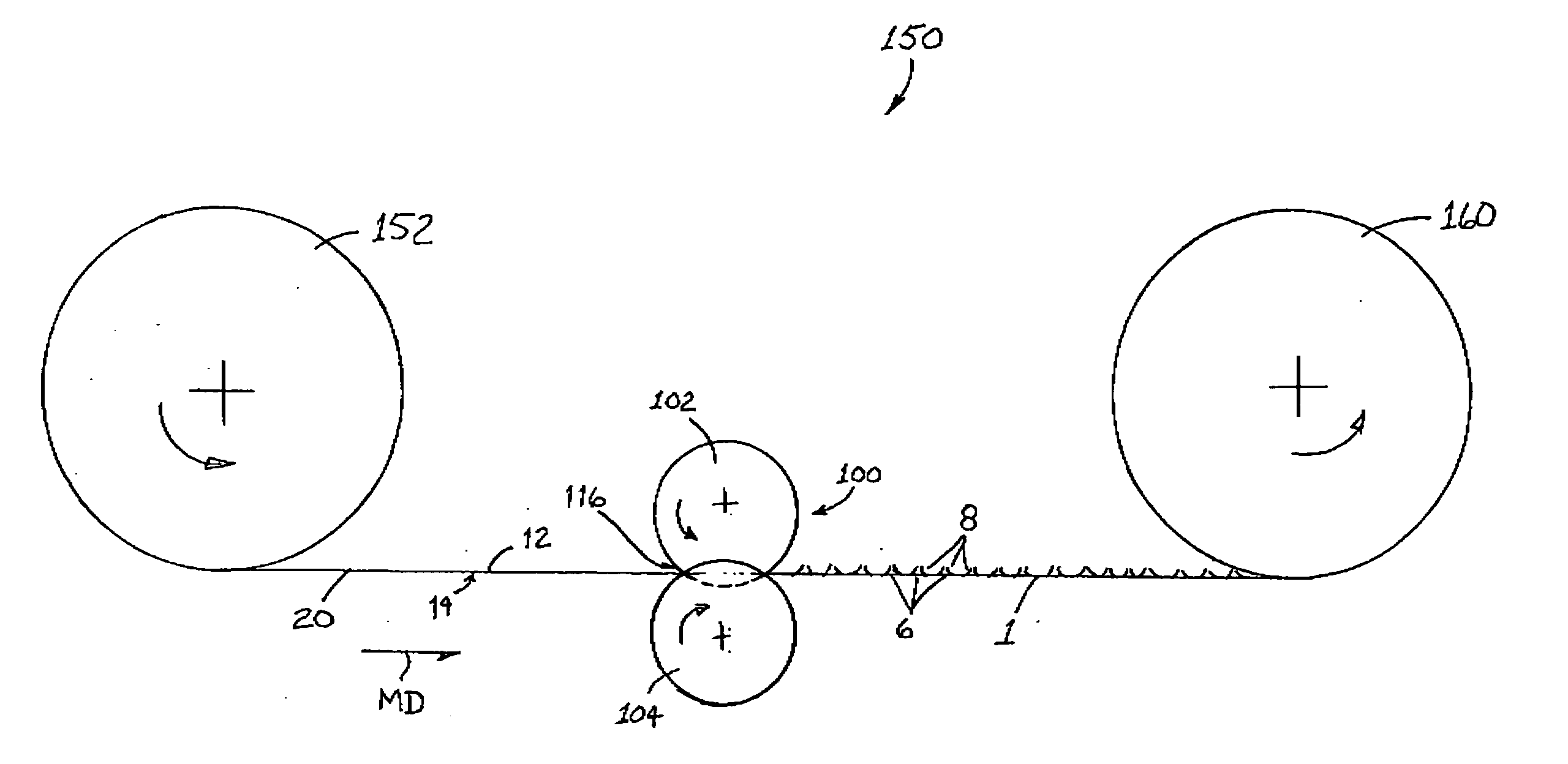 Method and apparatus for making an apertured web