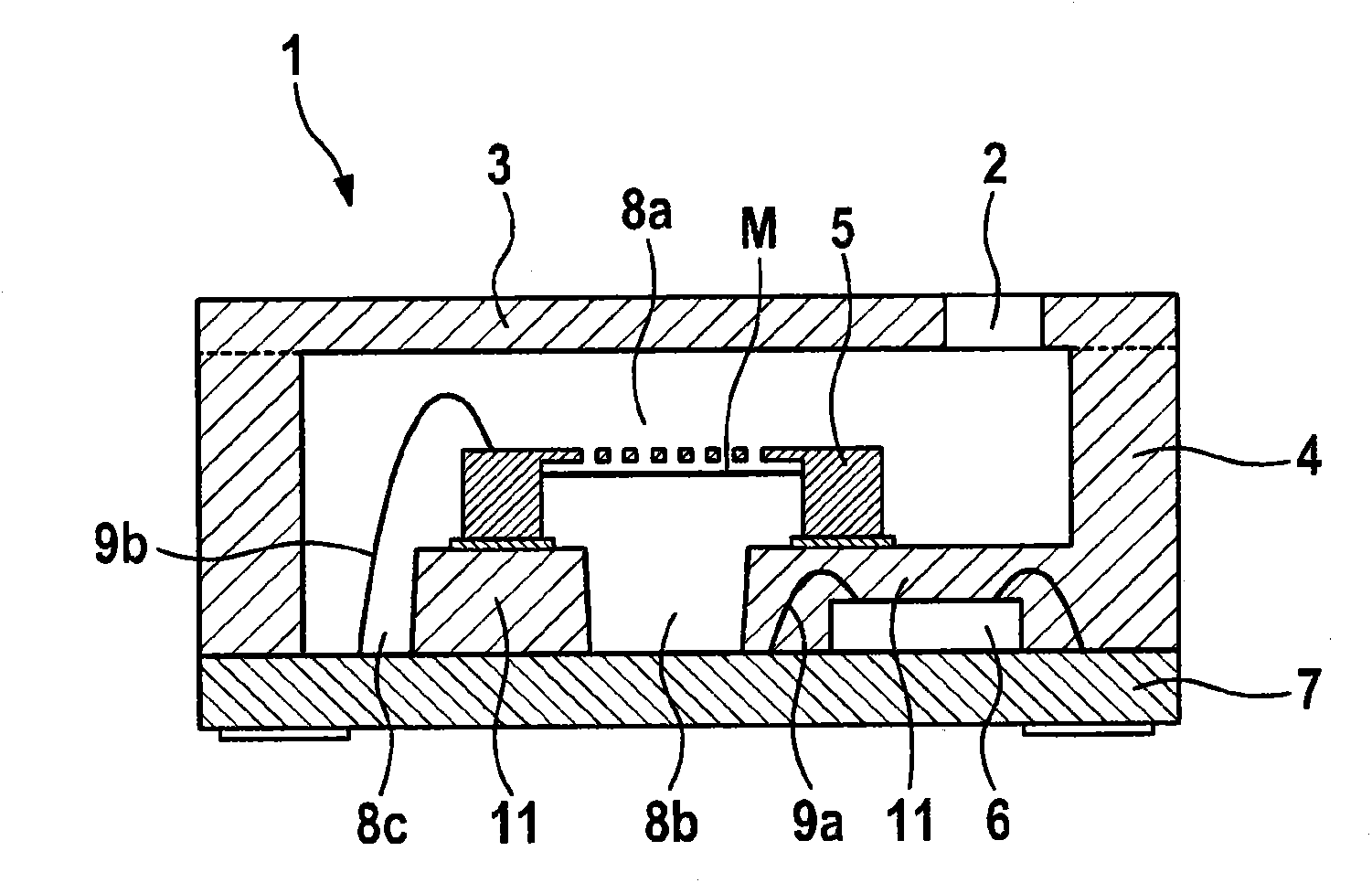 Microelectromechanical sound detection apparatus and method for producing such an apparatus