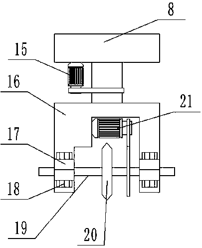 Cutting device for pps base cloth production
