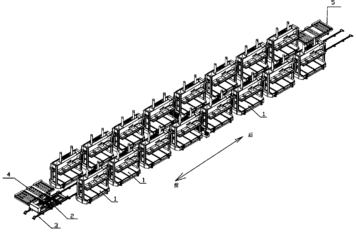 Full-automatic RGV robot cold pressing production line