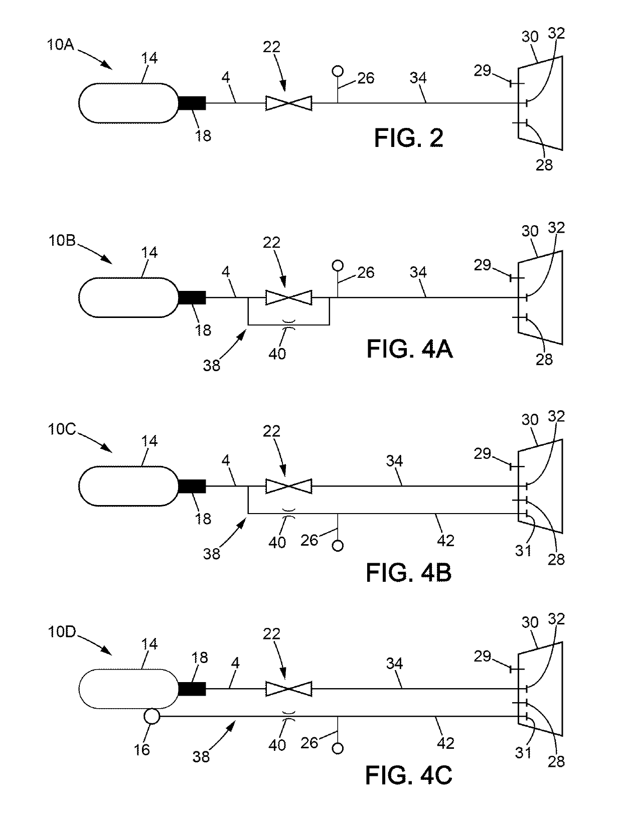 Dosed oxygen systems with delivery tube Anti-blockage features and a method for delivering respiratory gas