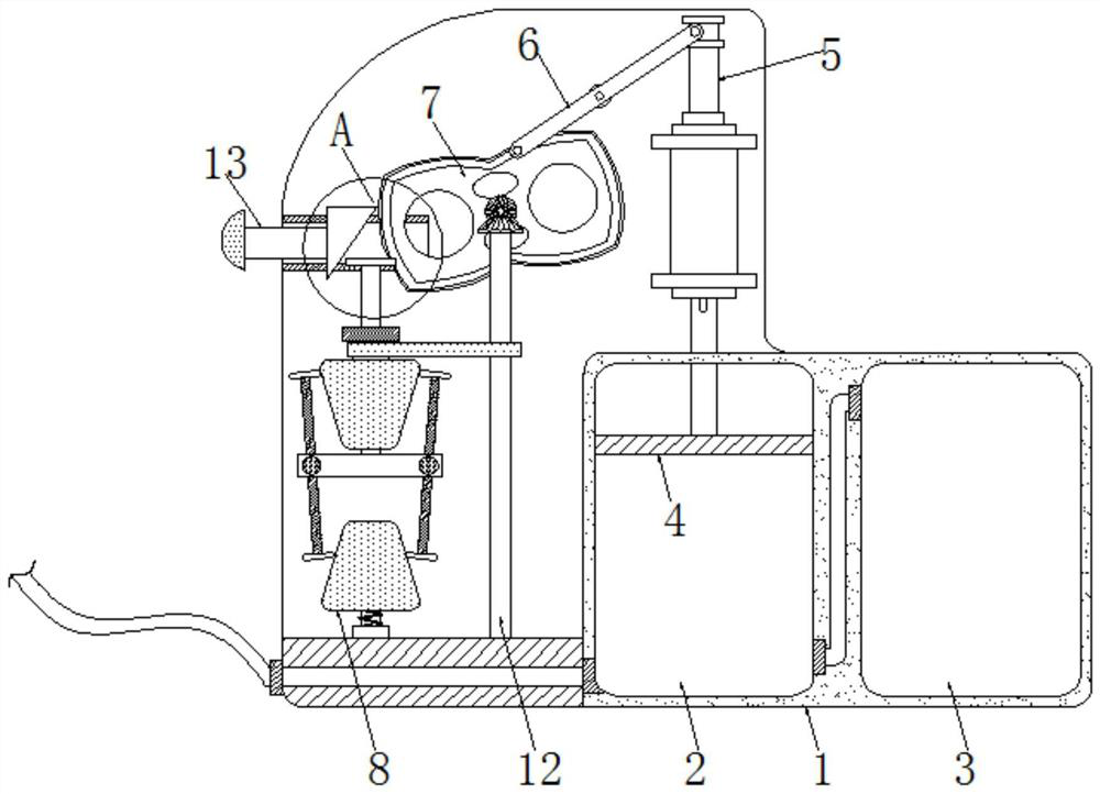 Surgical urine suction device capable of generating negative pressure and adjusting strength based on intermittent movement