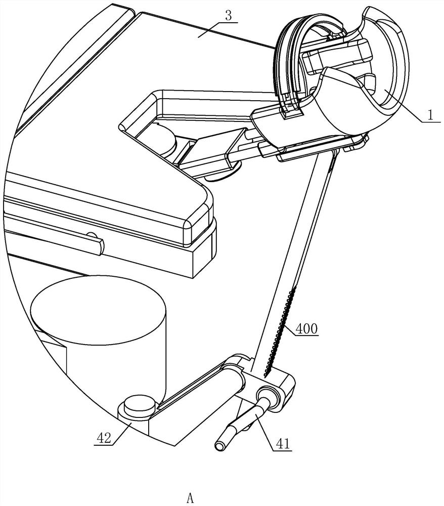 Head air bag fixing device capable of being adjusted in multiple directions