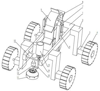 A garden plant fertilization robot