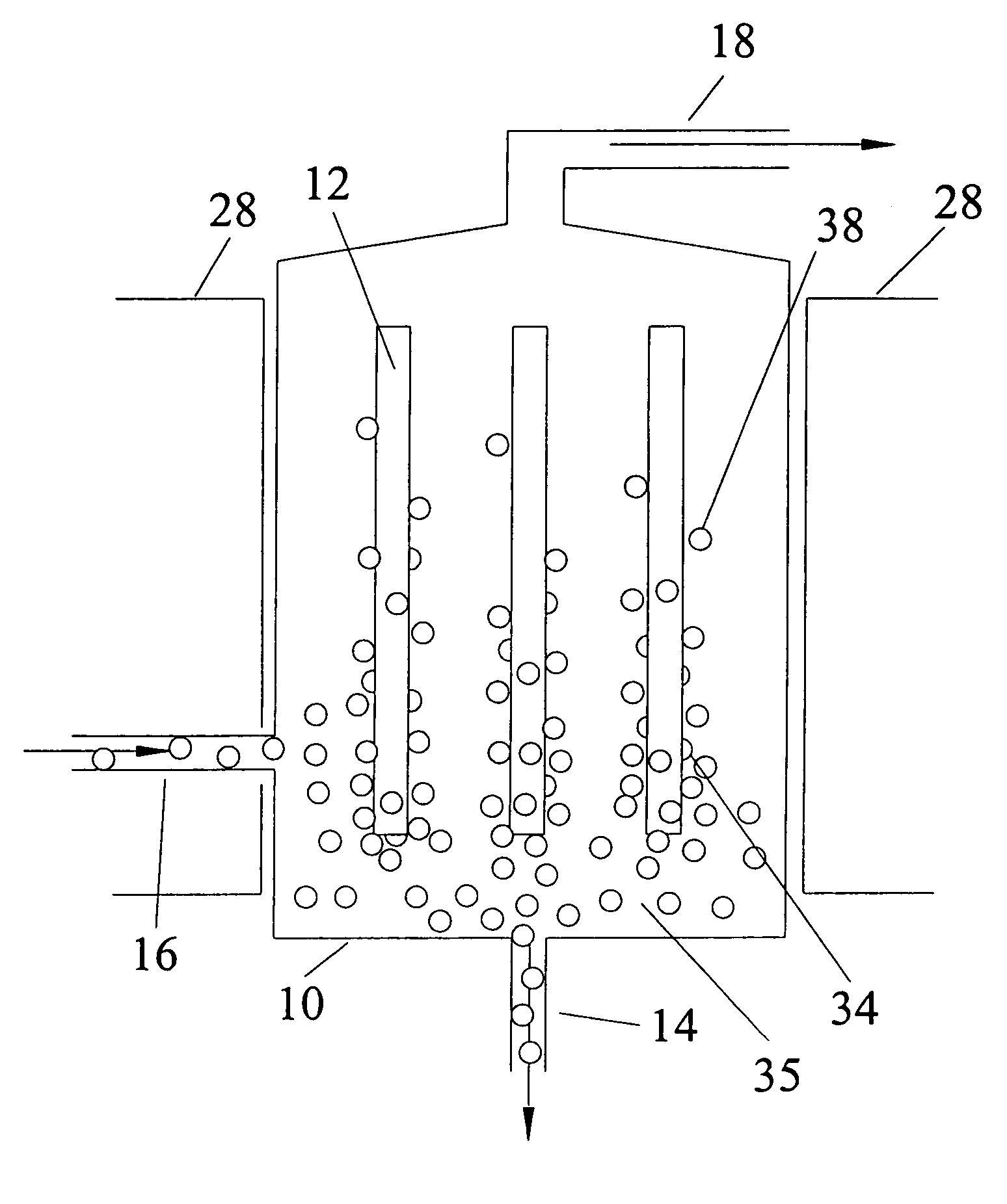 Continuous magnetic separator and process