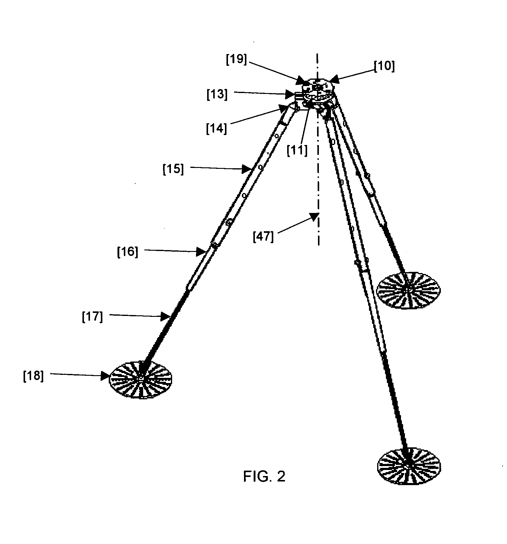 Adjustable tripod mechanism to support devices or transducers for scientific measurement
