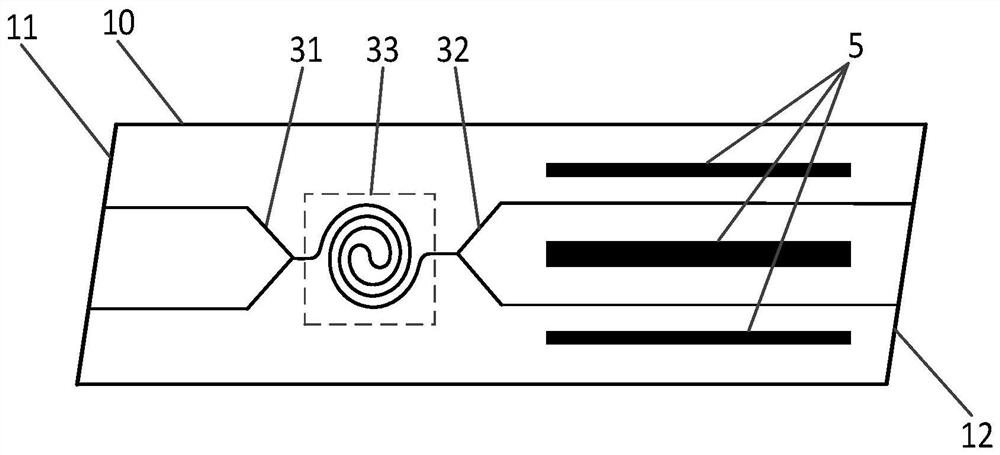 Lithium niobate film double-Y-branch optical waveguide modulator adopting curve optical waveguide connection