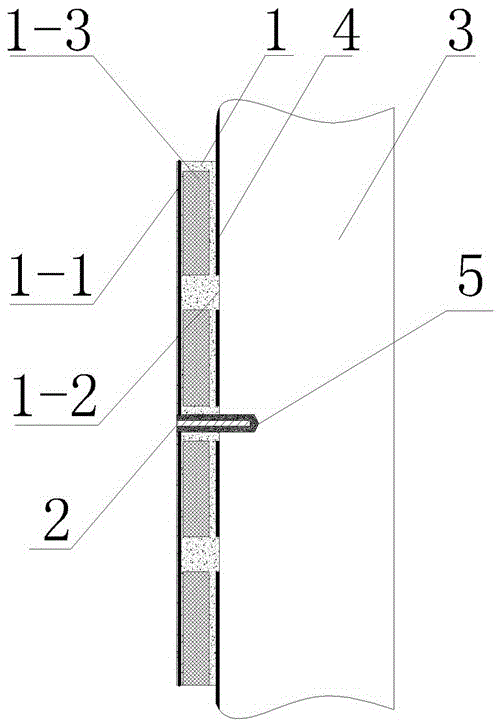 Wall insulation board installation structure and installation method
