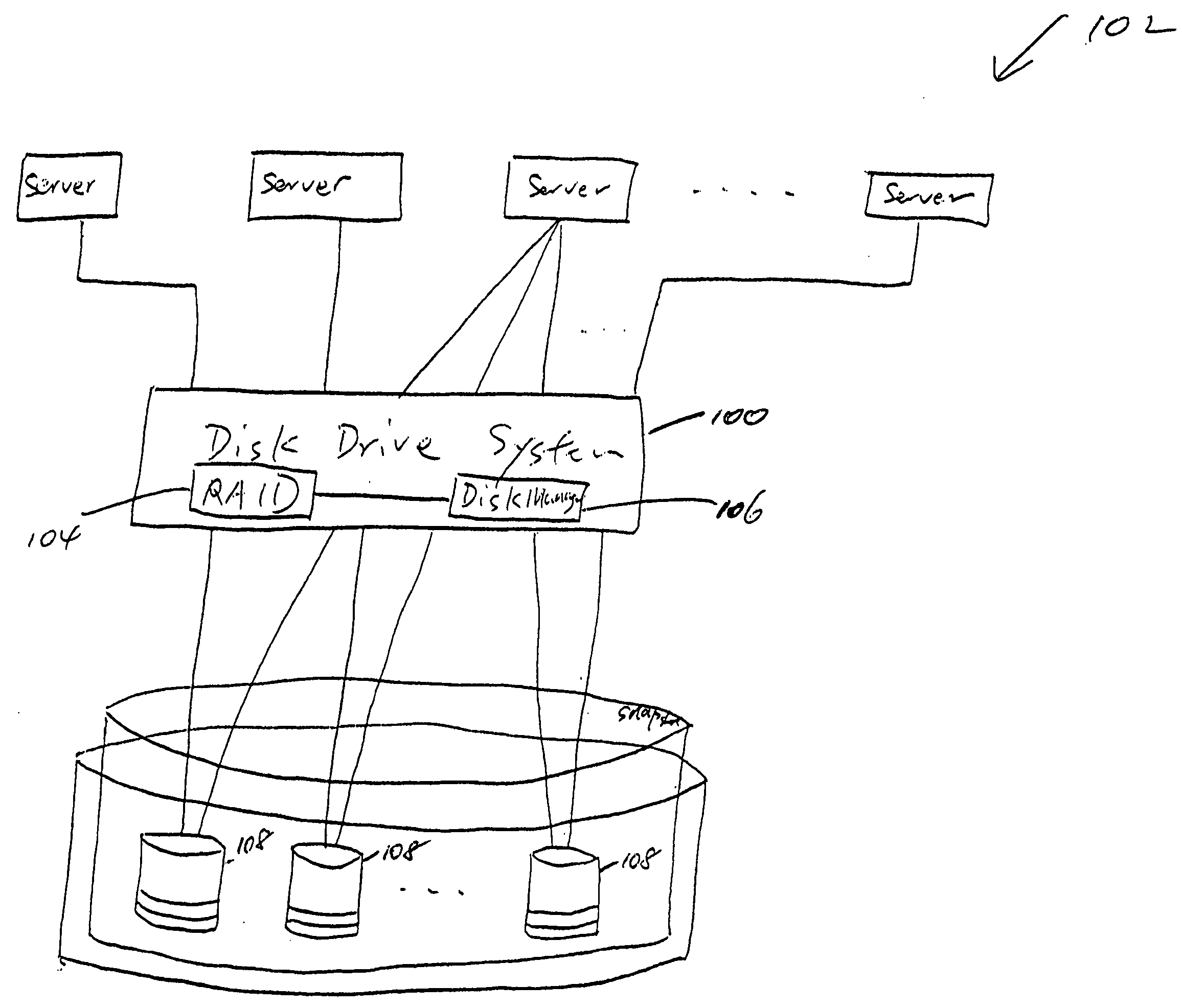 Virtual disk drive system and method
