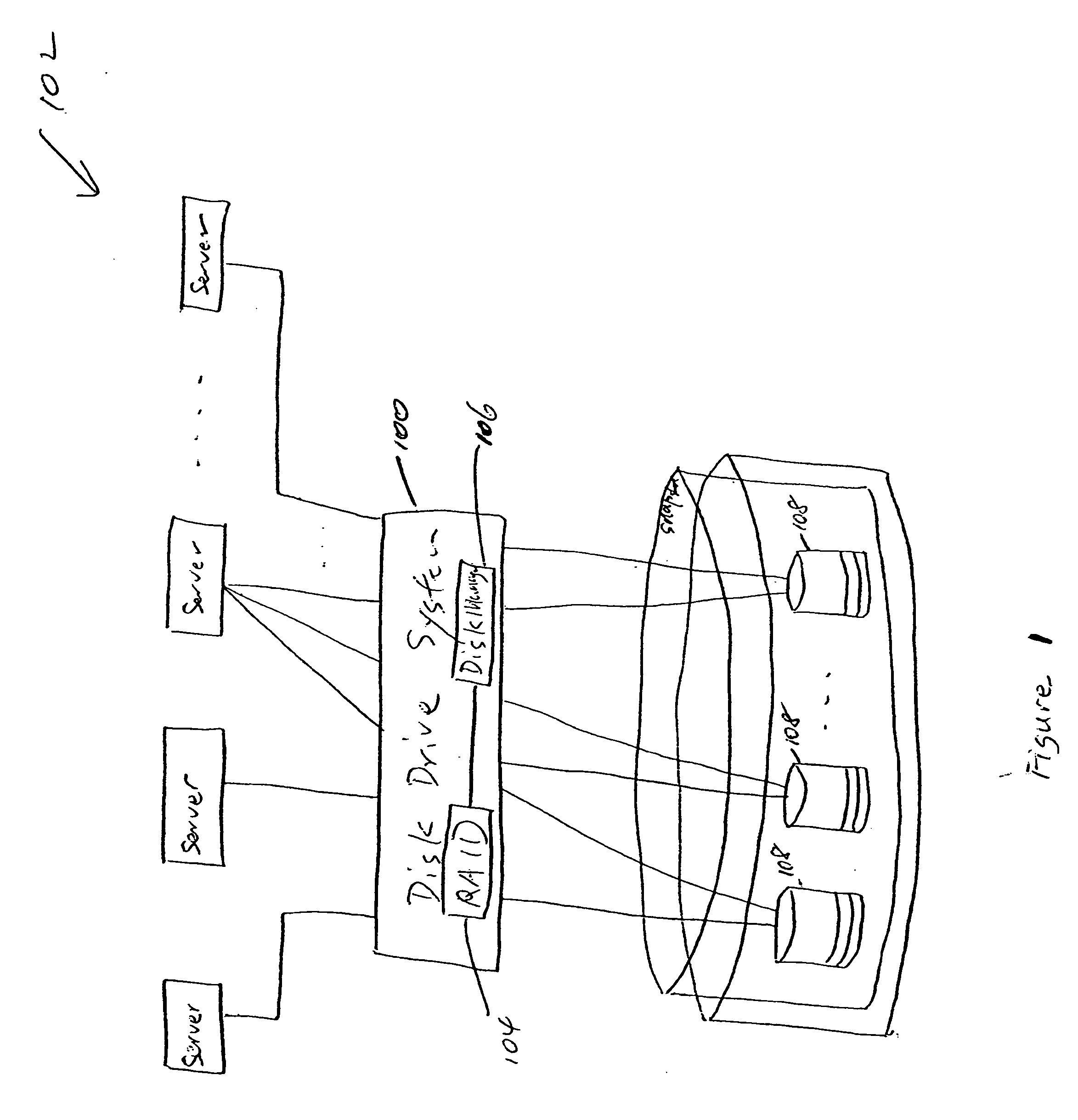 Virtual disk drive system and method
