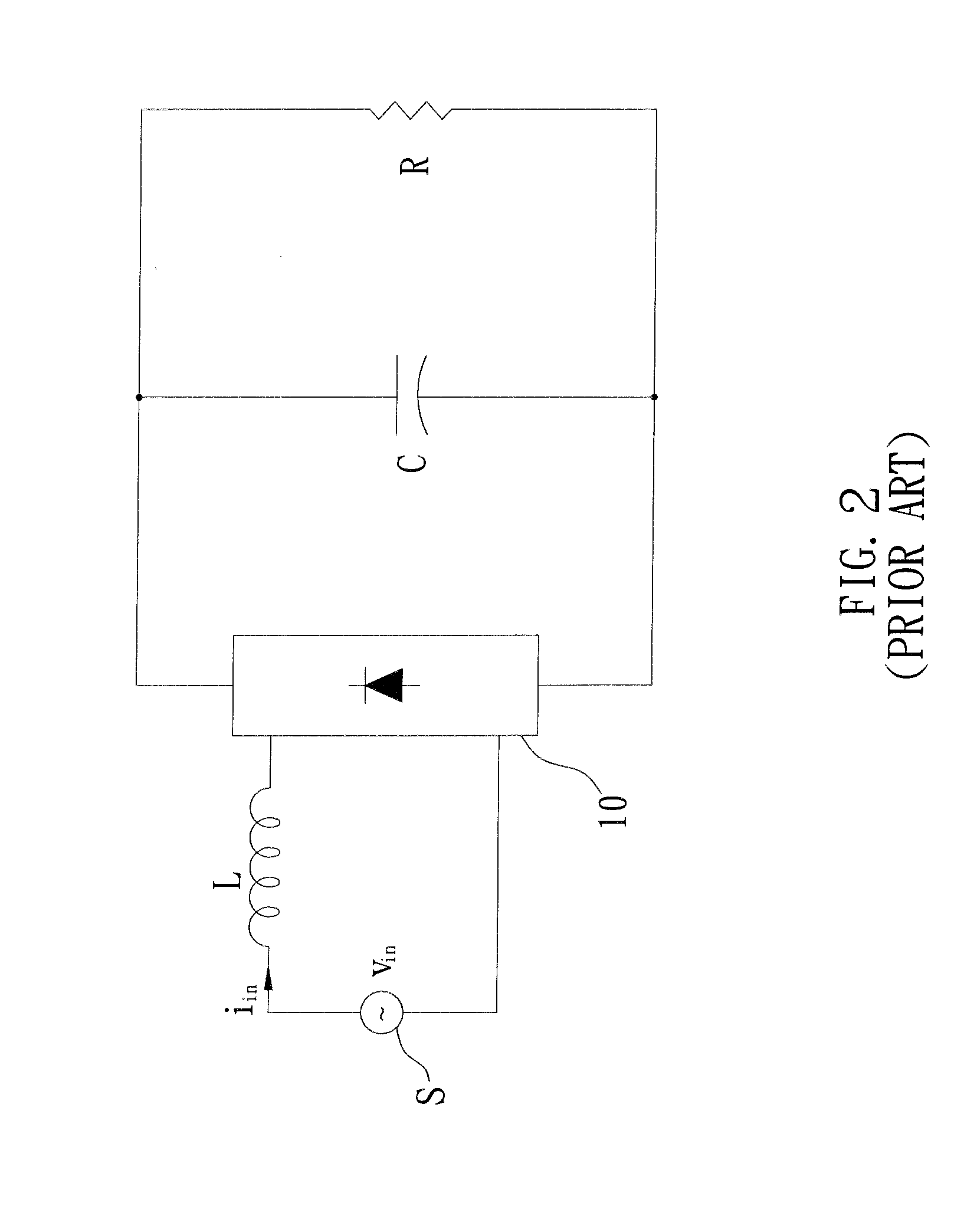 AC/DC converter with passive power factor correction circuit and method of correcting power factor