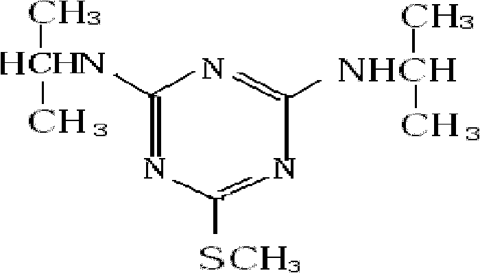 Mixed herbicide composition containing bispyribac-sodium and prometryn