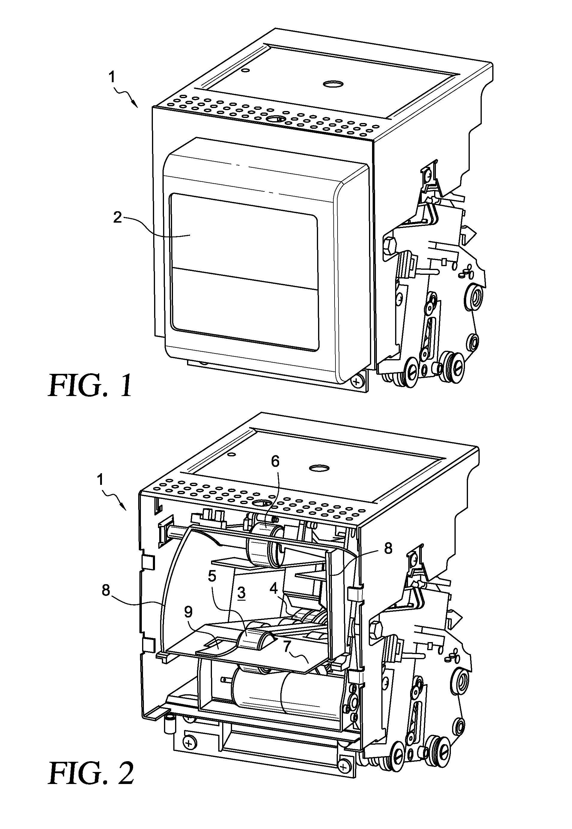 Apparatus and method for accepting or dispensing bank notes