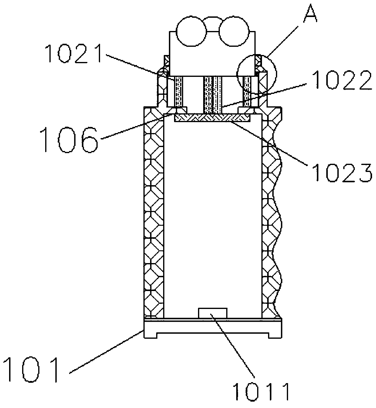 Coupling agent heating, extruding and applying device for ultrasonic medicine