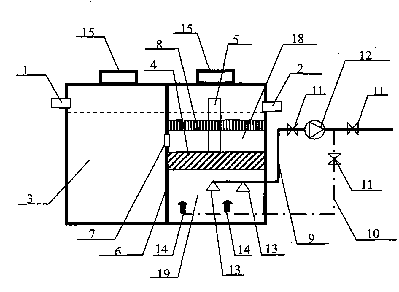 Digested sludge recycling method and device