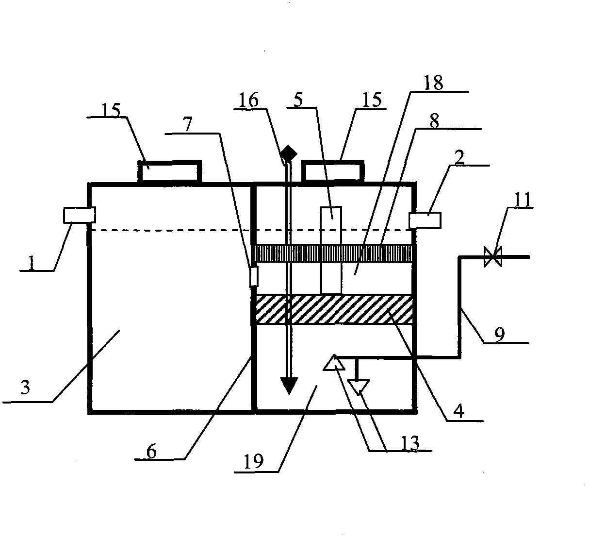 Digested sludge recycling method and device