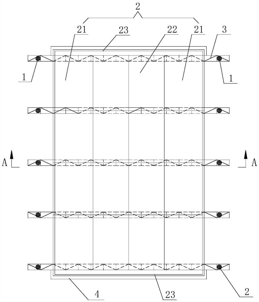 Construction device, construction system and construction method for hollow pile structure