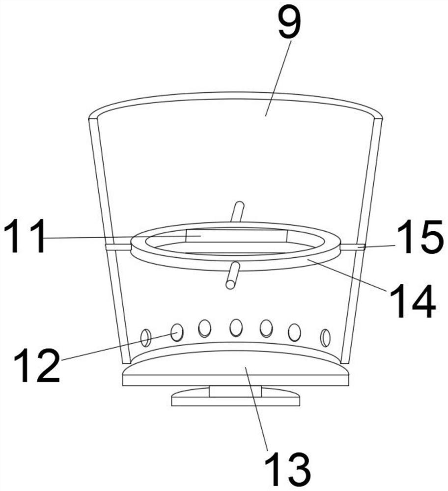 Wine bottle cleaning device for white spirit processing and cleaning method thereof